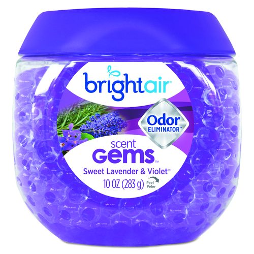 Scent Gems Odor Eliminator, Sweet Lavender And Violet, 10 Oz Jar, 6/carton