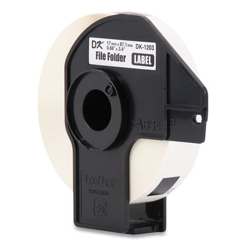Die-cut File Folder Labels, 0.66 X 3.4, White, 300 Labels/roll, 3 Rolls/pack