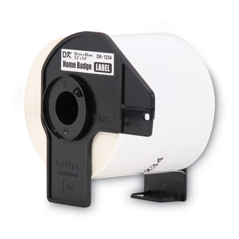 Die-cut Name Badge Labels, 2.3" X 3.4", White, 260 Labels/roll