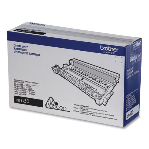 Dr630 Drum Unit, 12,000 Page Yield, Black