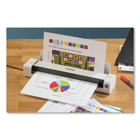Ds-740d Duplex Compact Mobile Document Scanner, 600 Dpi Optical Resolution, 1-sheet Duplex Auto Document Feeder
