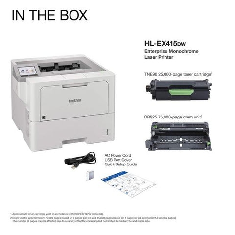 Hl-ex415dw Wireless Enterprise Monochrome Laser Printer