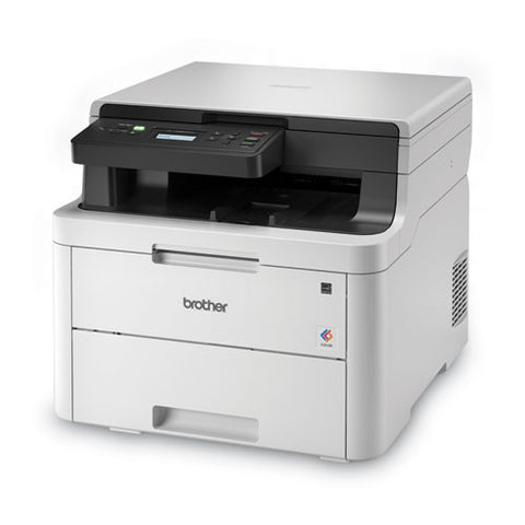 Hll3290cdw Compact Digital Color Printer With Convenient Flatbed Copy And Scan, Wireless And Duplex Printing
