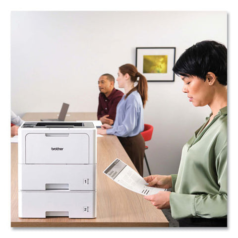 Hl-l6210dwt Wireless Business Monochrome Laser Printer With Dual Paper Trays