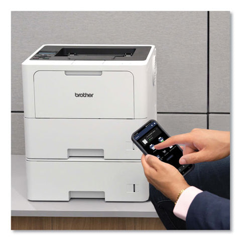 Hl-l6210dwt Wireless Business Monochrome Laser Printer With Dual Paper Trays