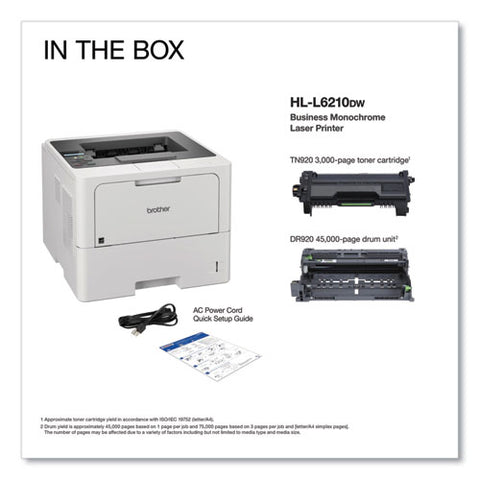 Hl-l6210dw Wireless Business Monochrome Laser Printer