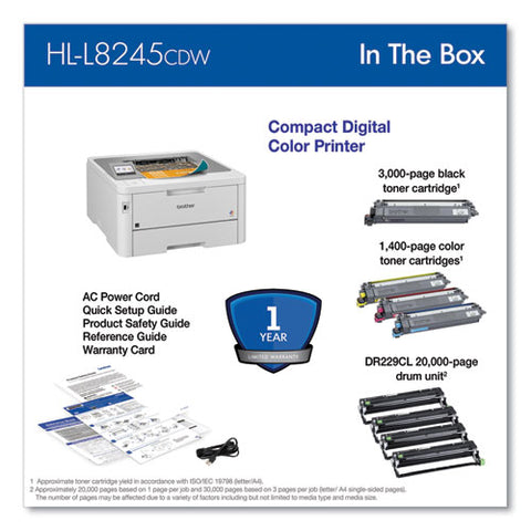 Workhorse Hl-l8245cdw Wireless Digital Color Printer