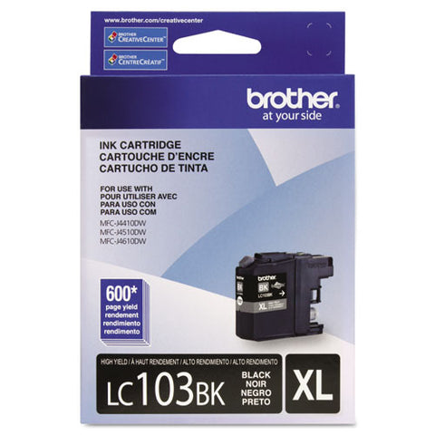 Lc103bk Innobella High-yield Ink, 600 Page-yield, Black