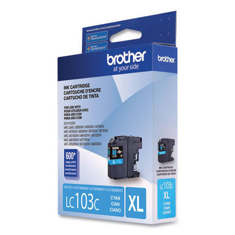 Lc103c Innobella High-yield Ink, 600 Page-yield, Cyan