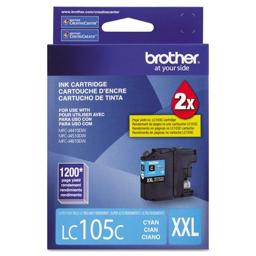 Lc105c Innobella Super High-yield Ink, 1,200 Page-yield, Cyan