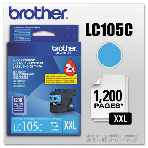 Lc105c Innobella Super High-yield Ink, 1,200 Page-yield, Cyan