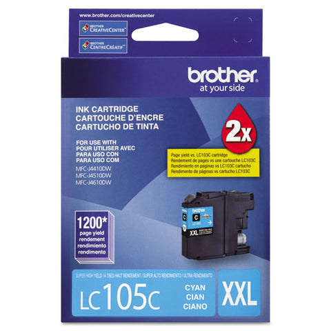 Lc105c Innobella Super High-yield Ink, 1,200 Page-yield, Cyan