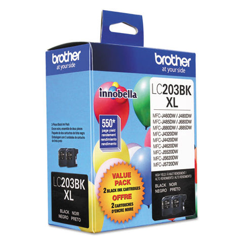Lc2032pks Innobella High-yield Ink, 550 Page-yield, Black, 2/pack