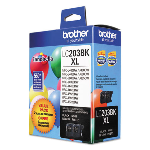 Lc2032pks Innobella High-yield Ink, 550 Page-yield, Black, 2/pack