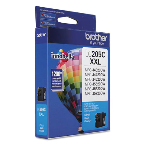 Lc205c Innobella Super High-yield Ink, 1,200 Page-yield, Cyan