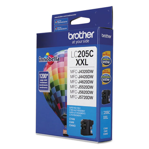 Lc205c Innobella Super High-yield Ink, 1,200 Page-yield, Cyan