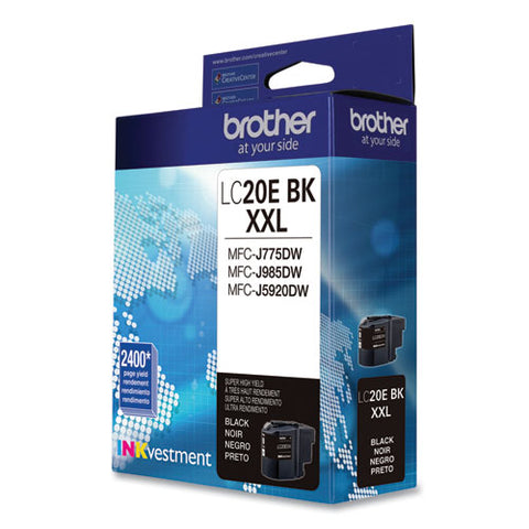 Lc20ebk Inkvestment Super High-yield Ink, 2,400 Page-yield, Black