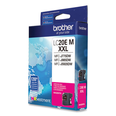 Lc20em Inkvestment Super High-yield Ink, 1,200 Page-yield, Magenta