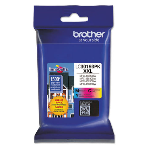 Lc30193pk Innobella High-yield Ink, 1,500 Page-yield, Cyan/magenta/yellow
