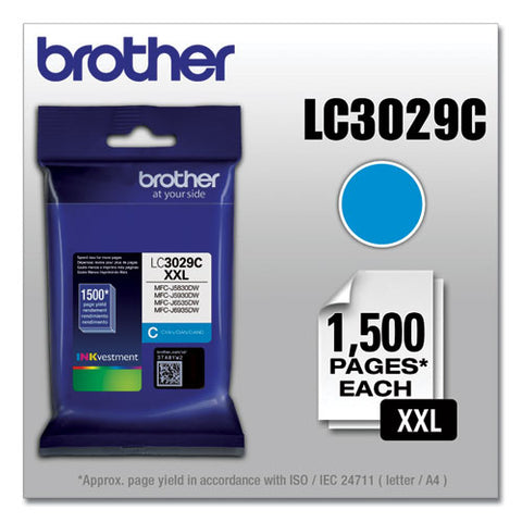 Lc3029c Inkvestment Super High-yield Ink, 1,500 Page-yield, Cyan