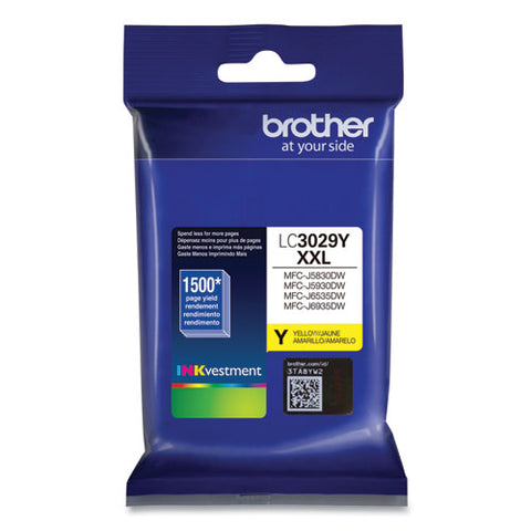 Lc3029y Inkvestment Super High-yield Ink, 1,500 Page-yield, Yellow