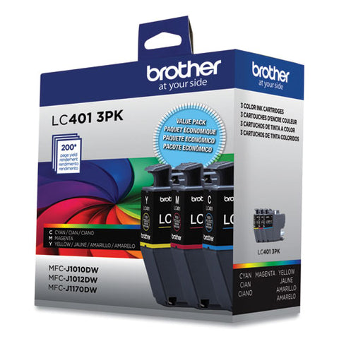Lc4013pks Ink, 200 Page-yield, Cyan/magenta/yellow, 3/pack