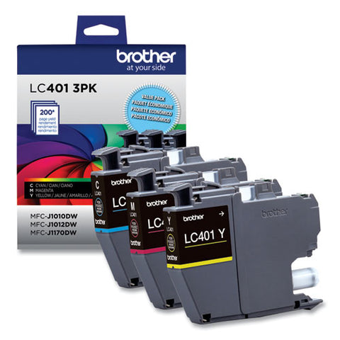 Lc4013pks Ink, 200 Page-yield, Cyan/magenta/yellow, 3/pack
