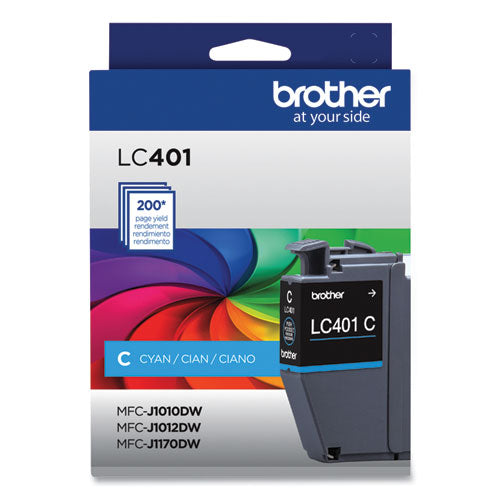 Lc401cs Ink, 200-page-yield, Cyan