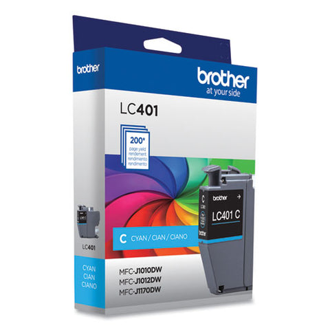 Lc401cs Ink, 200-page-yield, Cyan