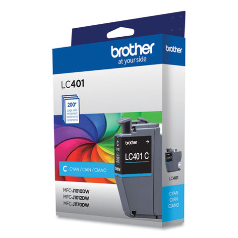 Lc401cs Ink, 200-page-yield, Cyan