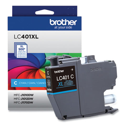 Lc401xlcs High-yield Ink, 500 Page-yield, Cyan
