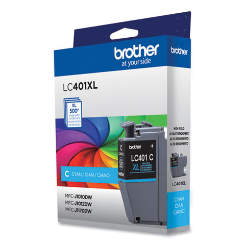 Lc401xlcs High-yield Ink, 500 Page-yield, Cyan