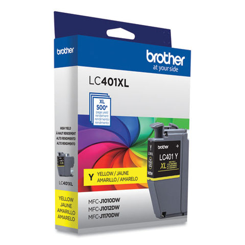 Lc401xlys High-yield Ink, 500 Page-yield, Yellow