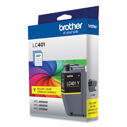Lc401ys Ink, 200 Page-yield, Yellow