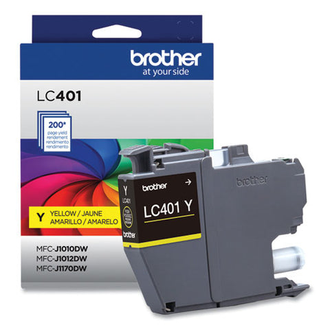 Lc401ys Ink, 200 Page-yield, Yellow