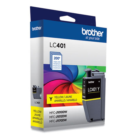 Lc401ys Ink, 200 Page-yield, Yellow