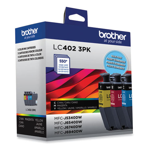 Lc4023pks Ink, 550 Page-yield, Cyan/magenta/yellow, 3/pack