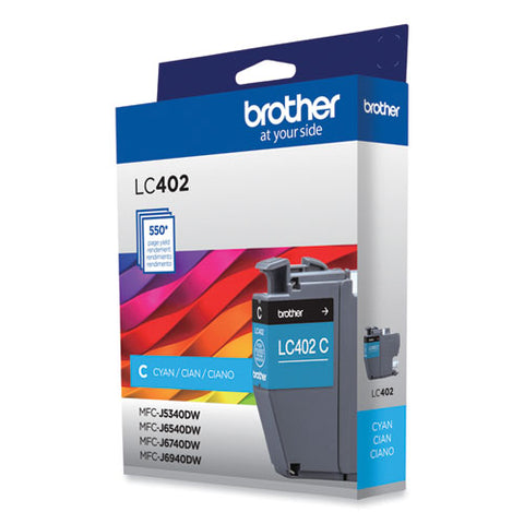 Lc402cs Ink, 550 Page-yield, Cyan