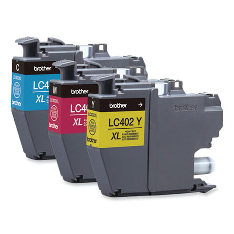 Lc402xl3pks High-yield Ink, 1,500 Page-yield, Cyan/magenta/yellow