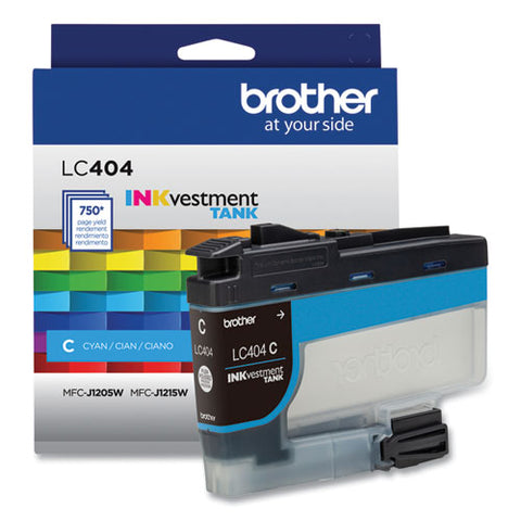 Lc404cs Inkvestment Ink, 750 Page-yield, Cyan