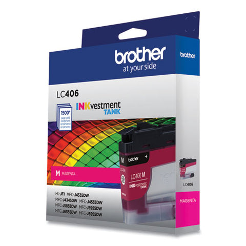 Lc406ms Inkvestment Ink, 1,500 Page-yield, Magenta
