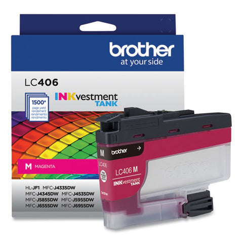 Lc406ms Inkvestment Ink, 1,500 Page-yield, Magenta