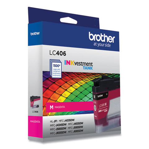 Lc406ms Inkvestment Ink, 1,500 Page-yield, Magenta
