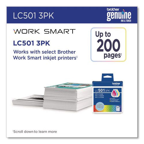 Lc5013pks Ink, 200 Page-yield, Cyan/magenta/yellow, 3/pack