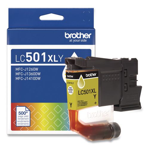 Lc501xlys High-yield Ink, 500 Page-yield, Yellow