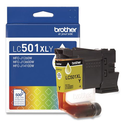 Lc501xlys High-yield Ink, 500 Page-yield, Yellow