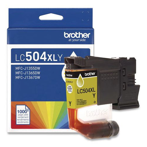 Lc504 Inkvestment, High-yield Ink, 1,000 Page-yield, Yellow