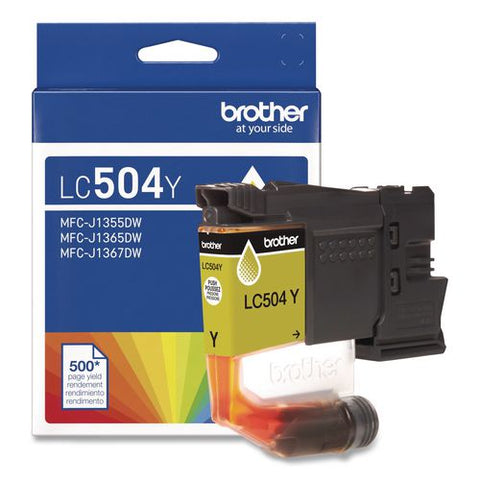 Lc504 Inkvestment Ink, 500 Page-yield, Yellow