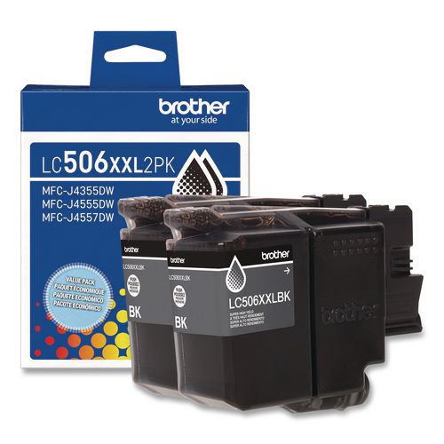 Lc506 Inkvestment, Super High-yield Ink, 5,000 Page-yield, Black, 2/pack