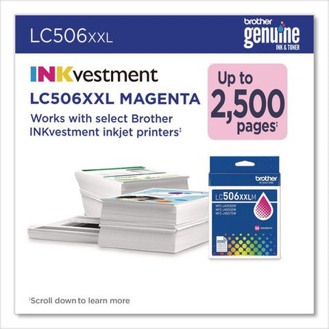 Lc506 Inkvestment, Super High-yield Ink, 2,500 Page-yield, Magenta